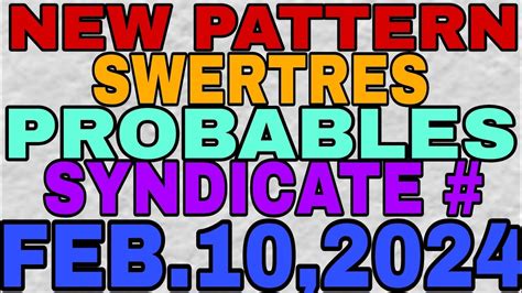 swertres syndicate numbers|Swertres Number Generator .